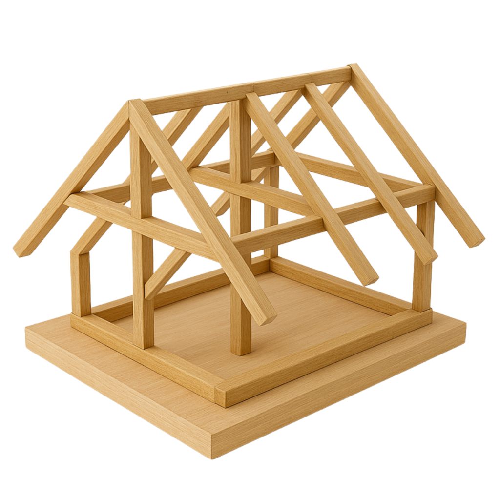 Maquette charpente d'une maison