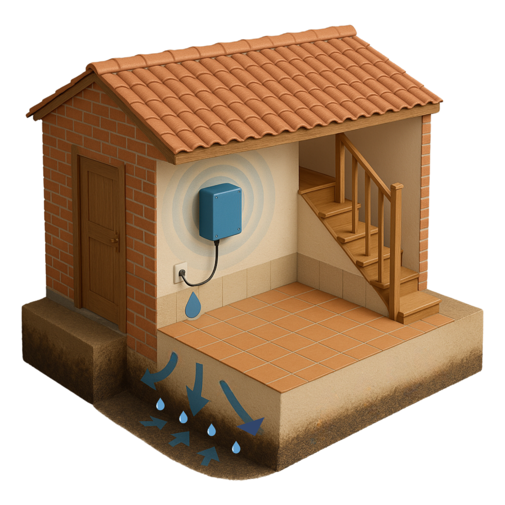 Maquette humidité dans la maison